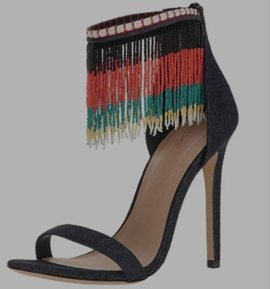 Bohochic tassle high heels - photo 4