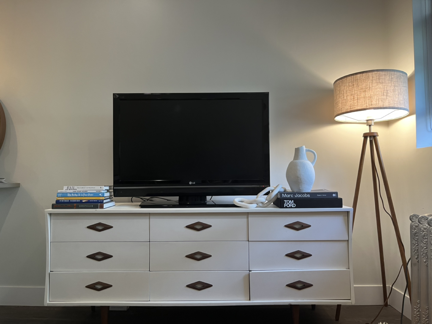 Vintage MCM solid teak credenza
