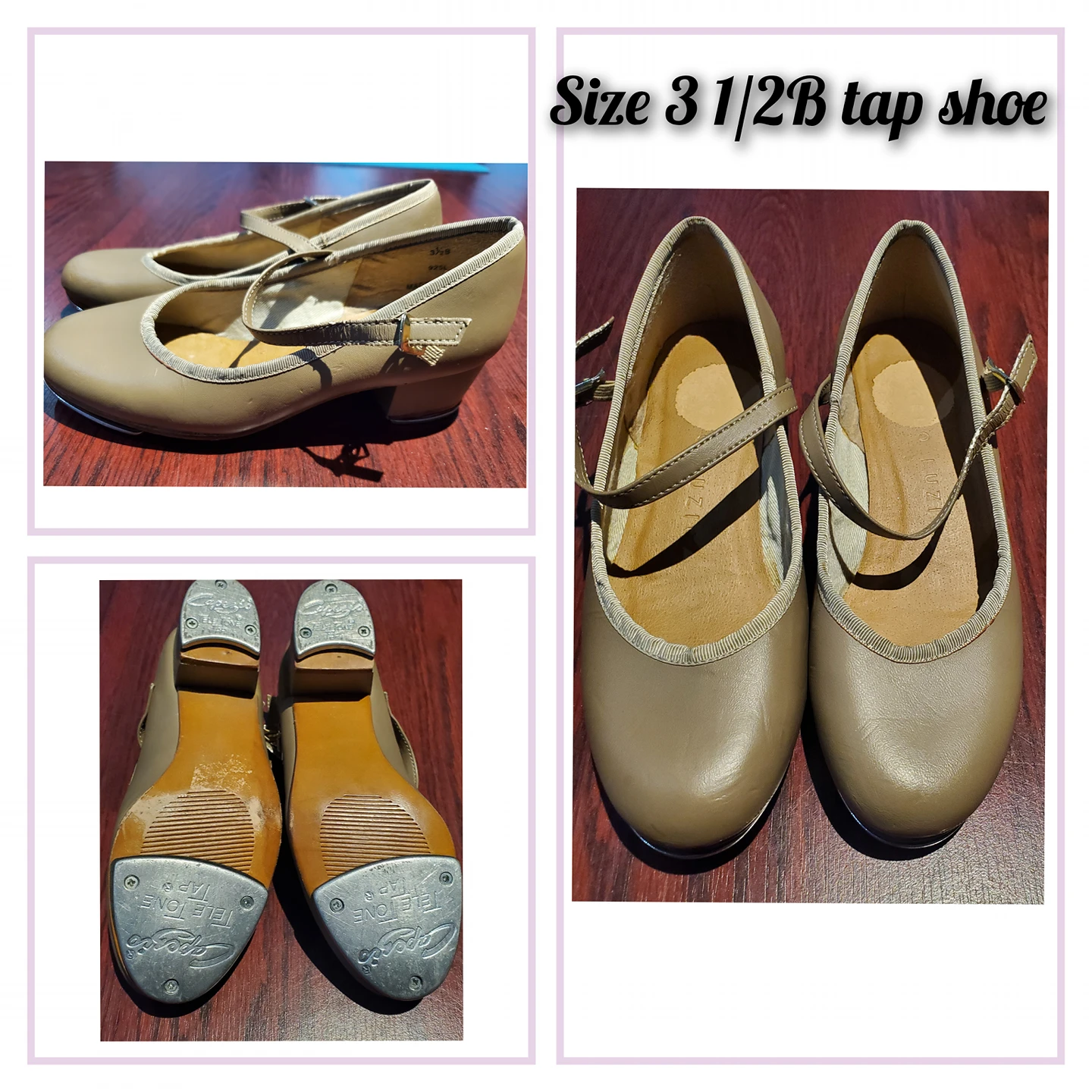 Tap Shoe Girls size 3.5 B Brand: Angelo LUZIO thumbnail