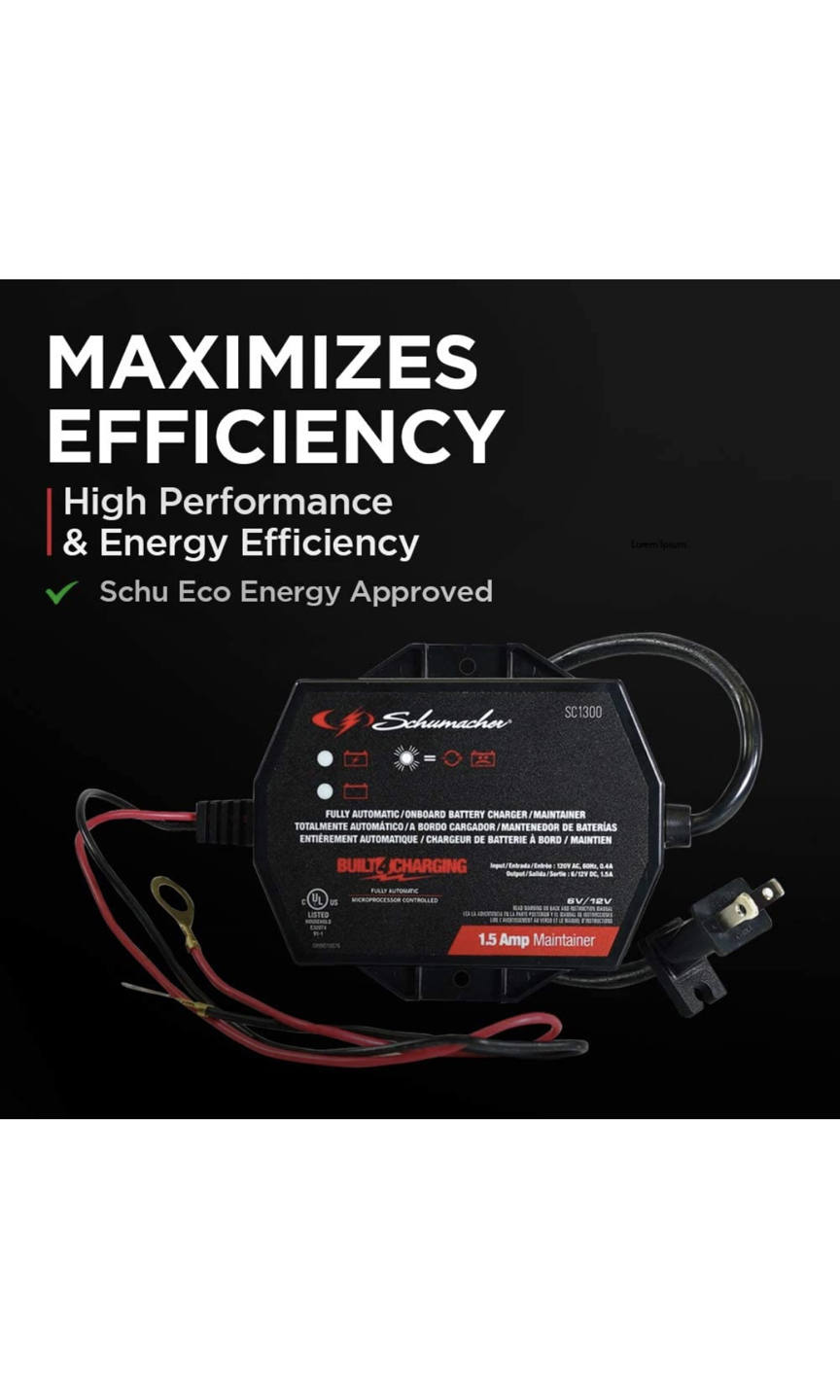 Schumacher- 1.5 A Fully automatic/Battery charger/Maintainer - photo 5