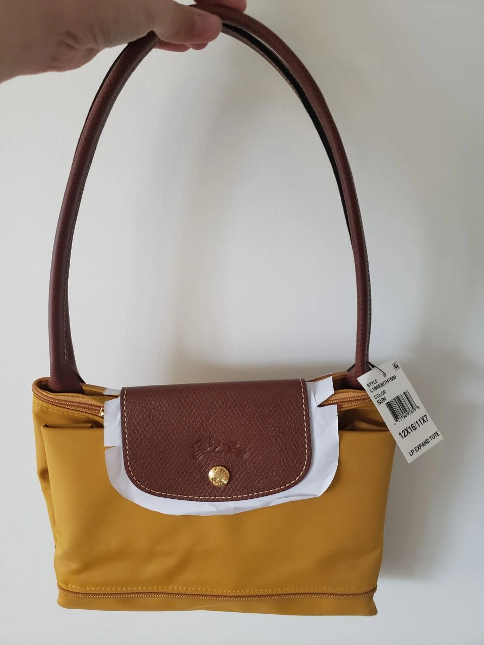 Longchamp Le Pliage Expandable Tote in Sun BNWT thumbnail