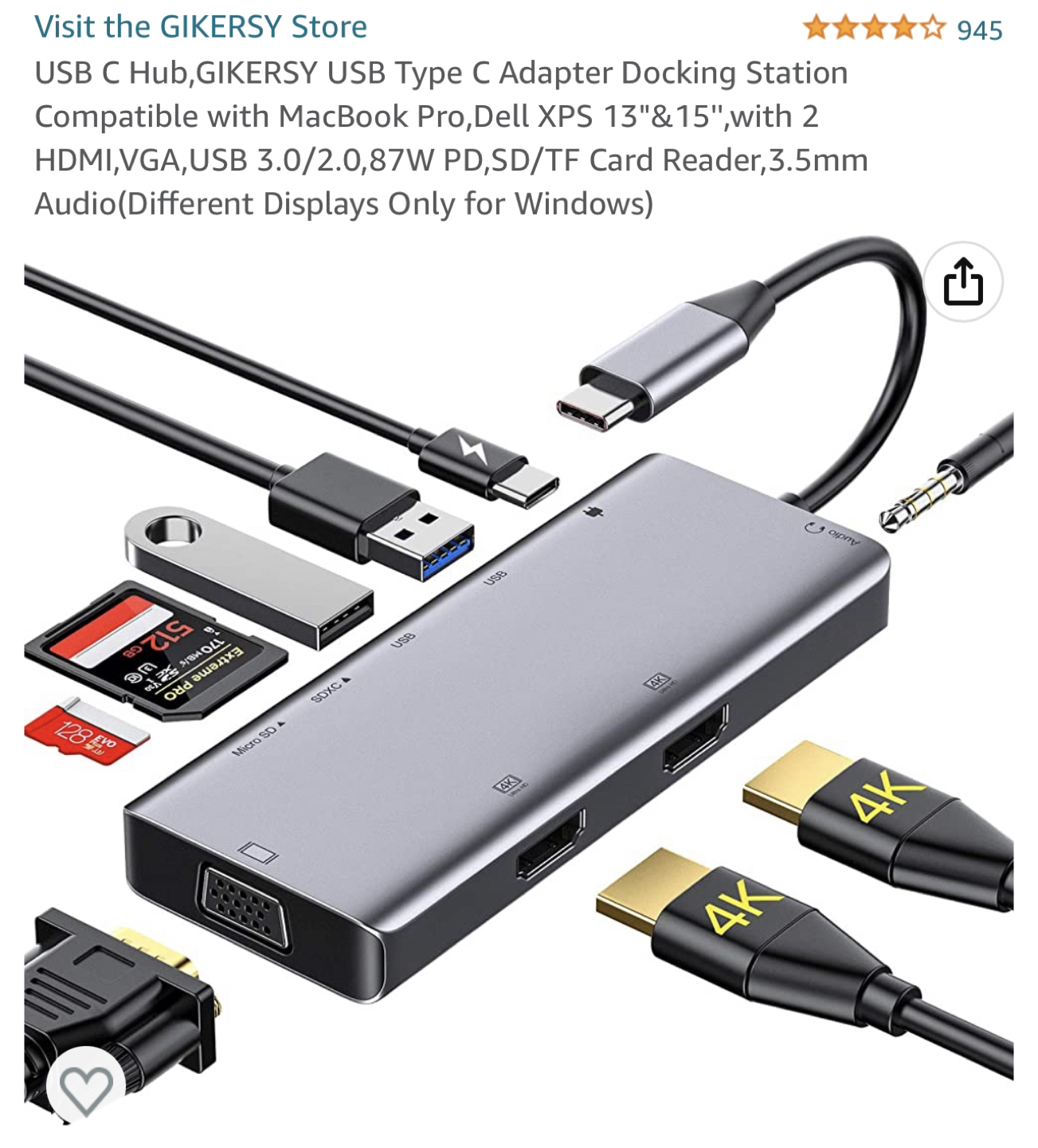 USB type C Adapter docking Station - photo 5