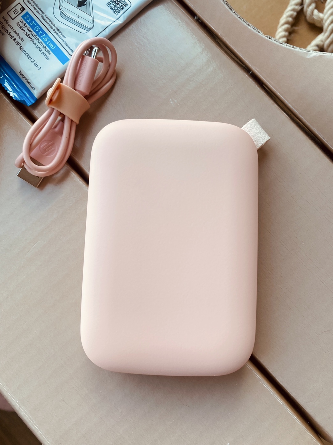 📸📠hp sprocket photo printer (blush pink💖) MINT condition - photo 2