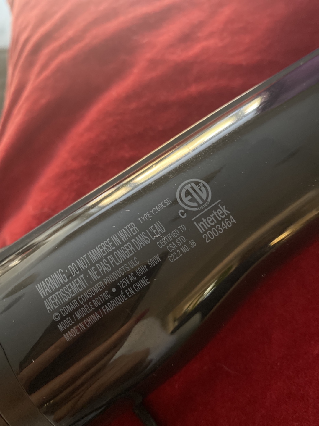 Infinity Pro ConAir Electric spin hot air brush curler image indicator(3)