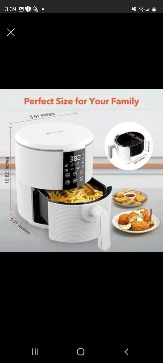 Kitcher Air Fryer, 3.5 Quart - photo 4