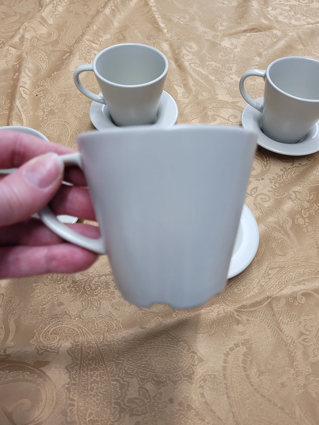 Set of 5 Grey-Blue Ikea Cups image indicator(4)