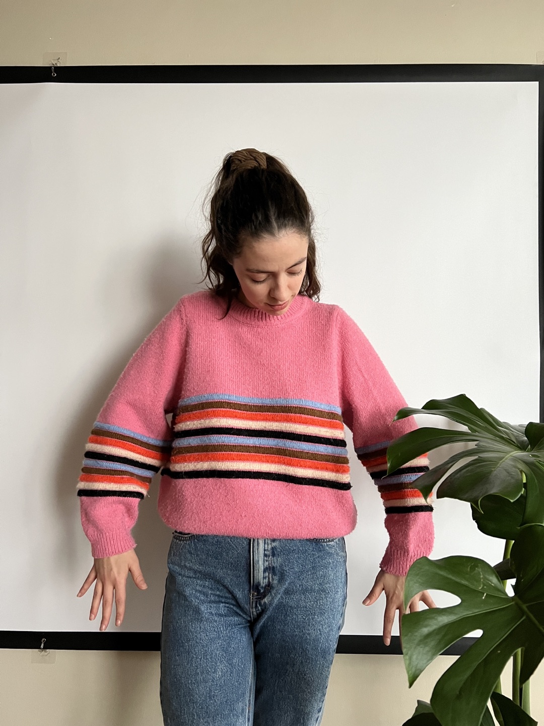 ASOS Pink Sweater with colour thumbnail