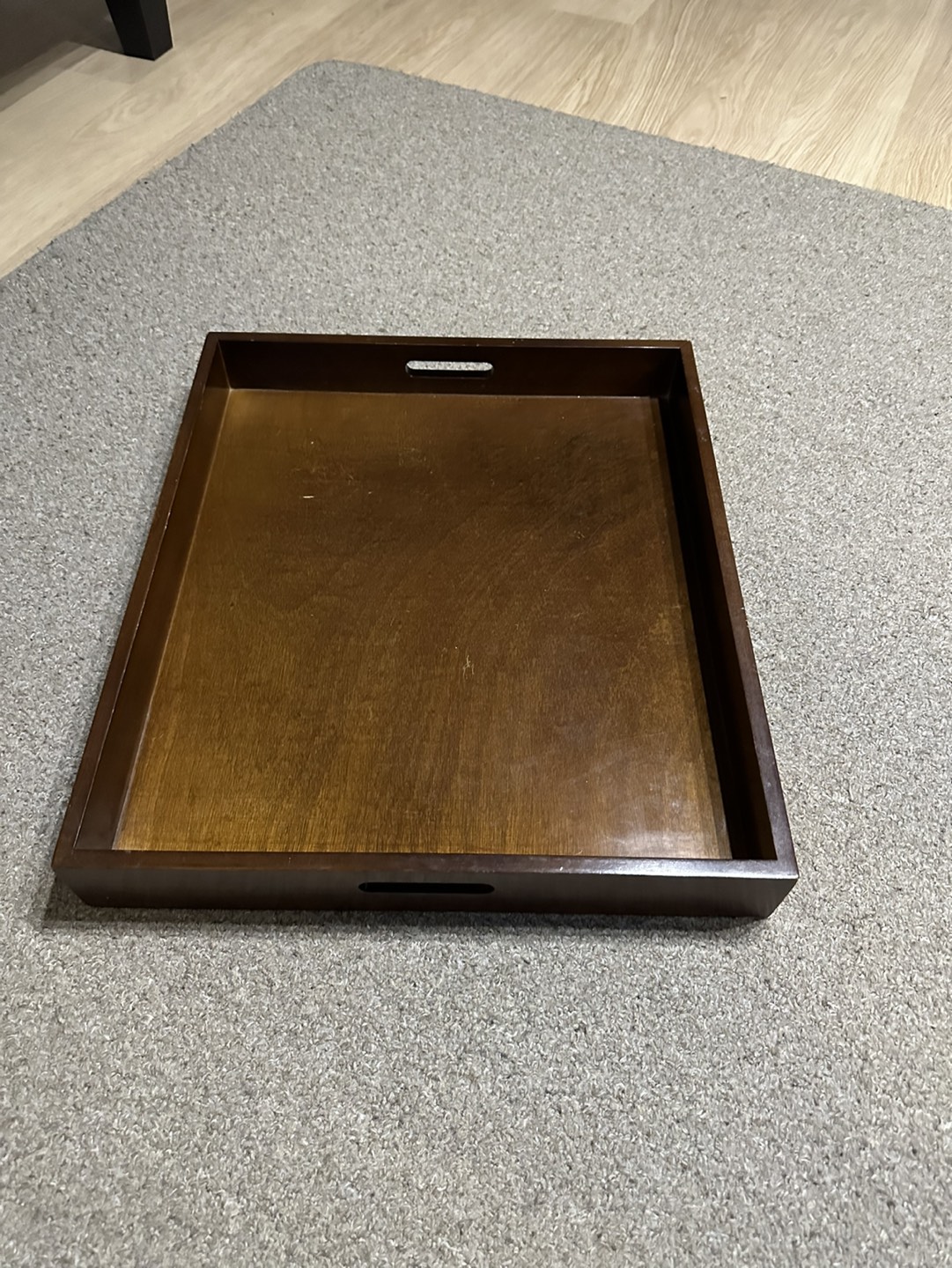 Wood Ottoman Tray with Handles 🦃 image indicator(4)