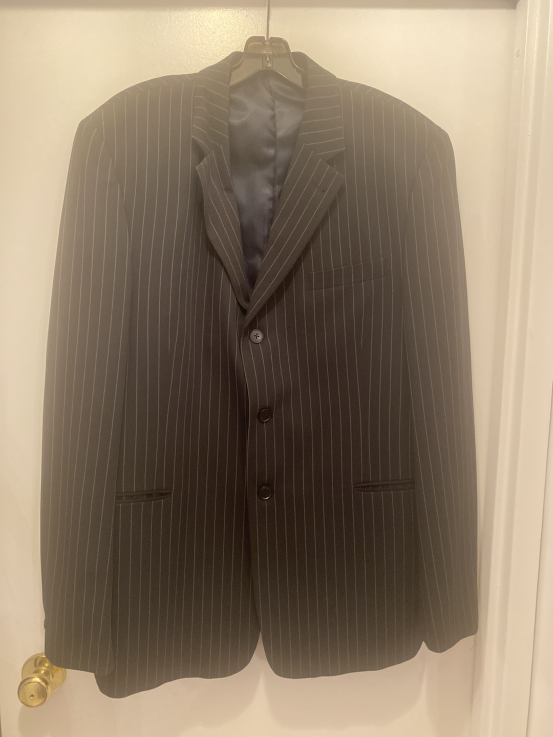 Like new mens pin stripe blazer size 54 or large