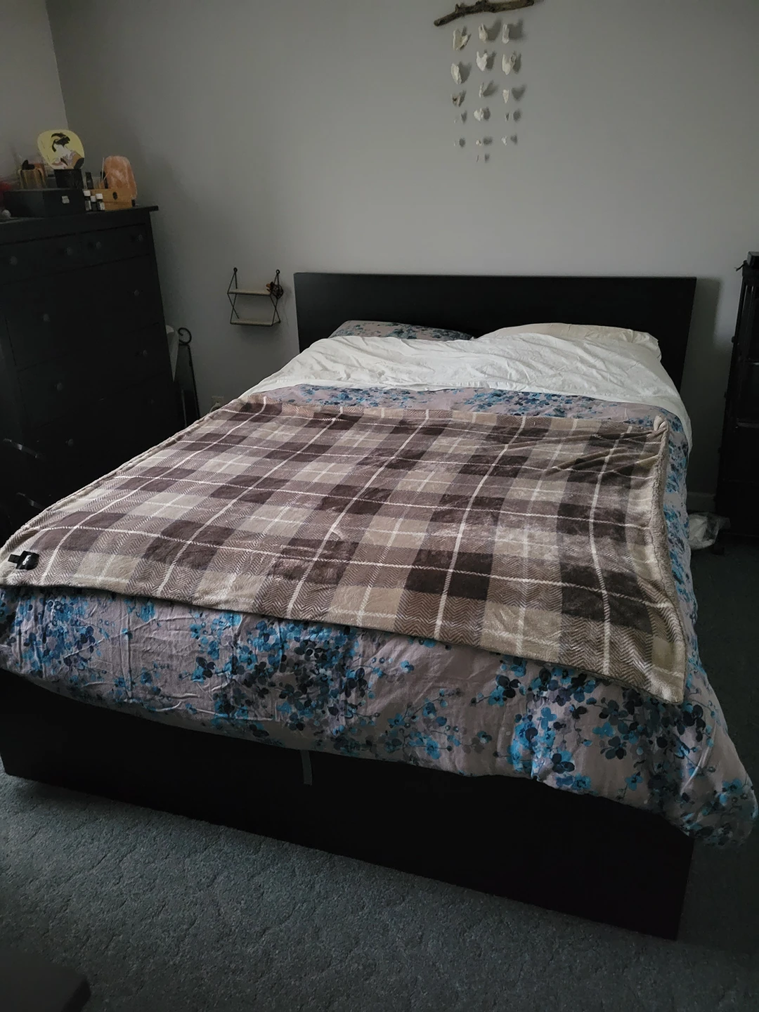 malm bed frame in black