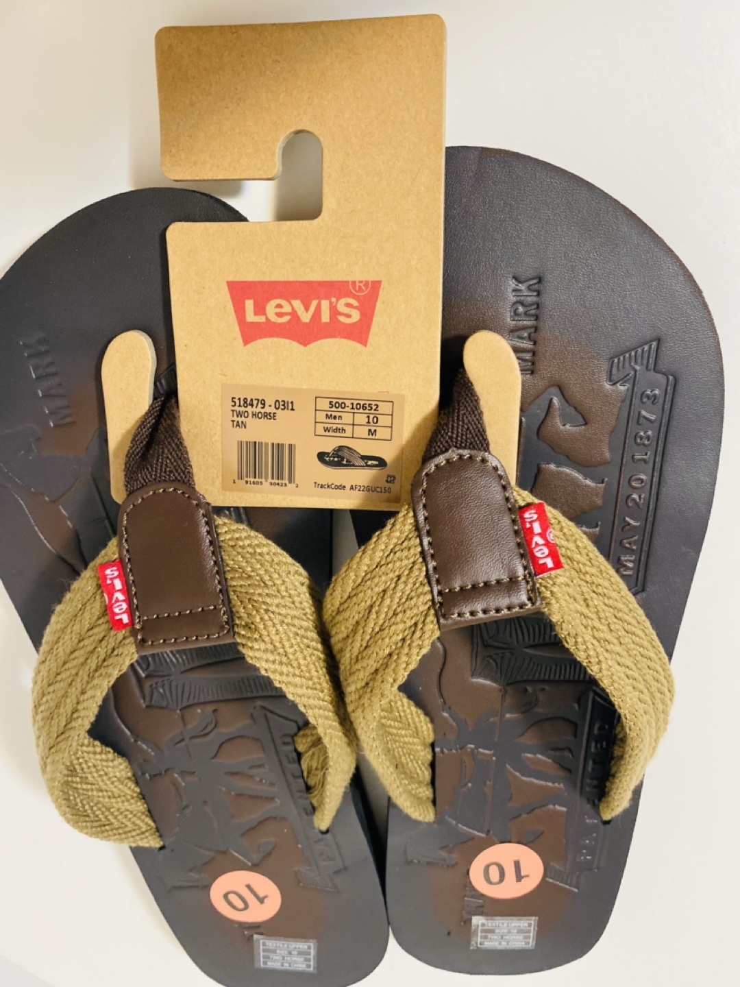 Men’s Levi’s flip flops size 10 $40 firm - photo 3
