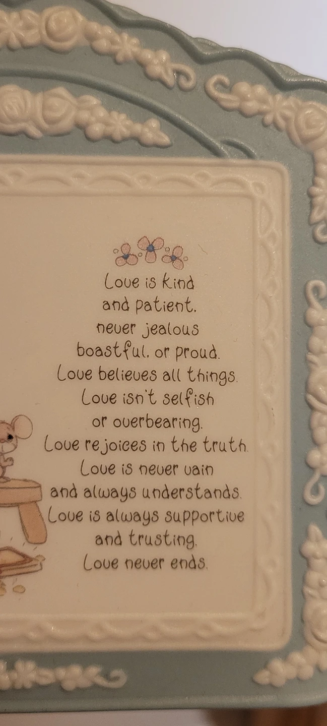 Vintage precious moments plaque image indicator(4)