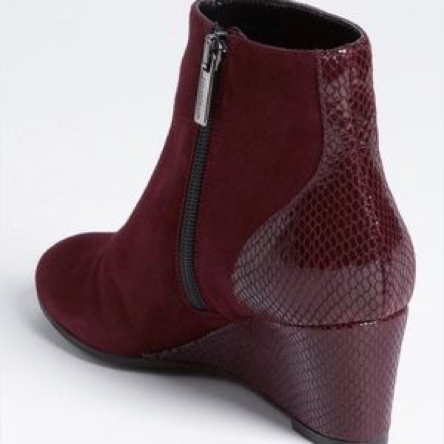 Brand New Aquatalia Jojo Wedge Snakeskin 8.5 Size Booties - photo 2