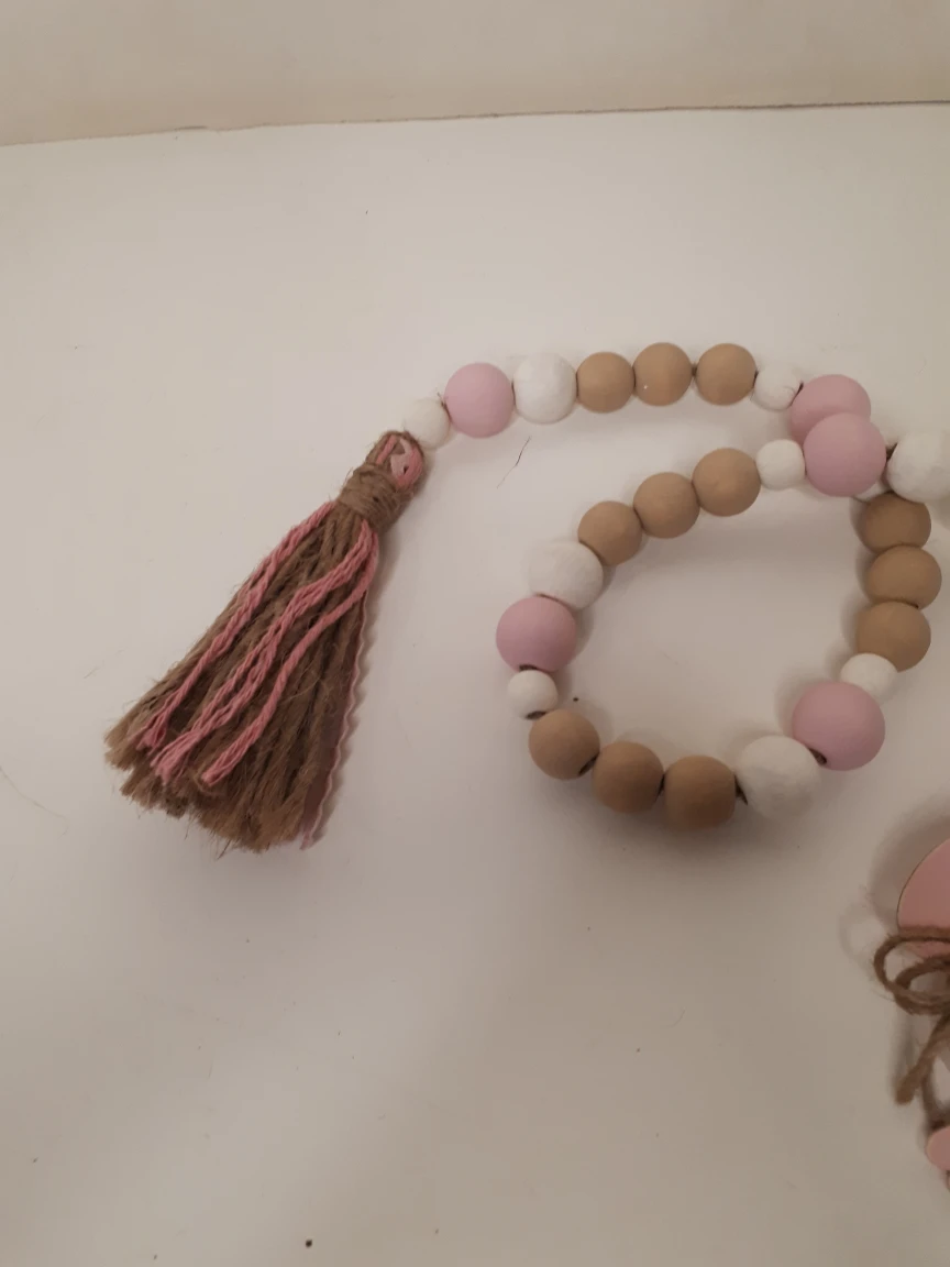 Bunny Wood Bead Garland - photo 3
