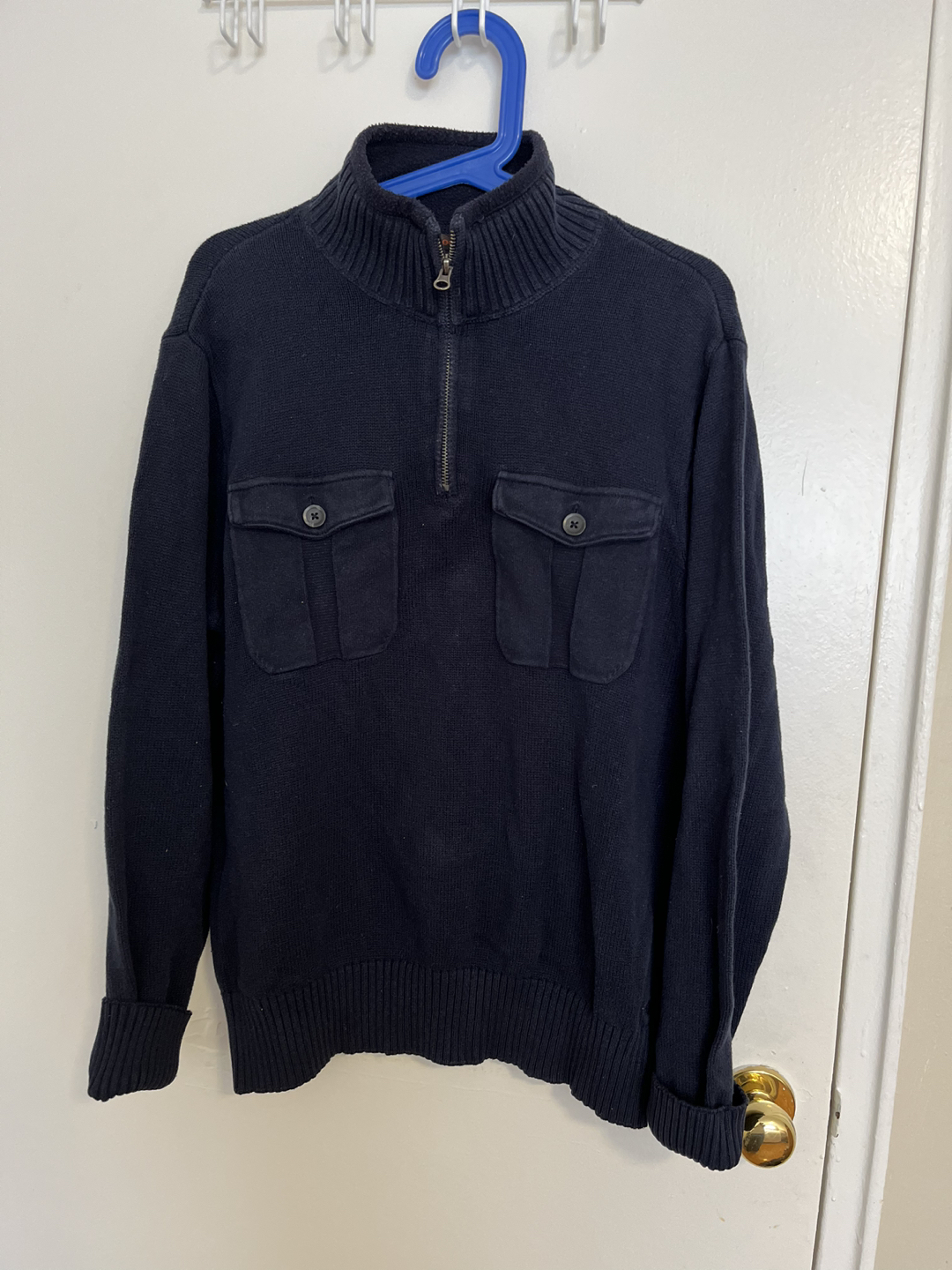 Navy half Zip up Sweater image indicator(5)