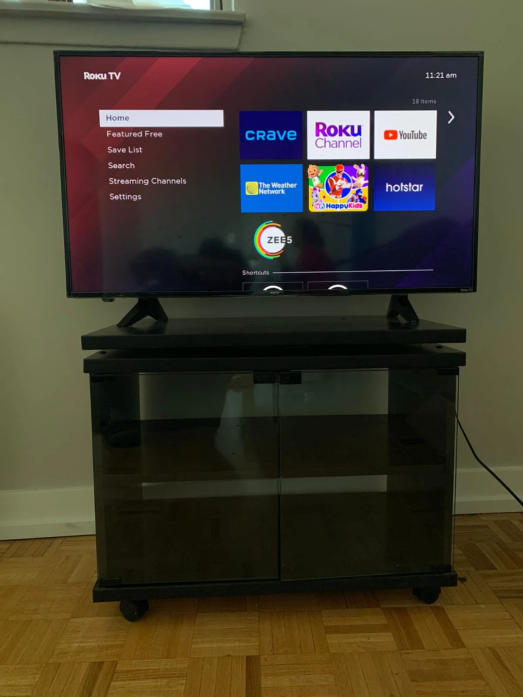 40inch Roku TV with TV stand free - photo 3