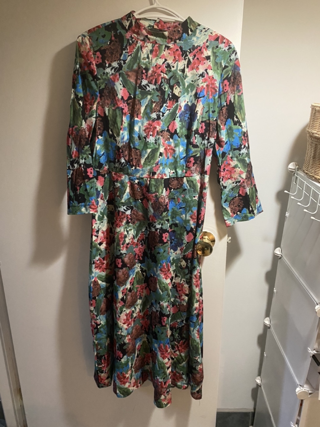Backless Floral Dress