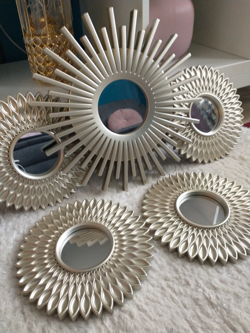 Wall decor mirror set of 5 - $10 thumbnail