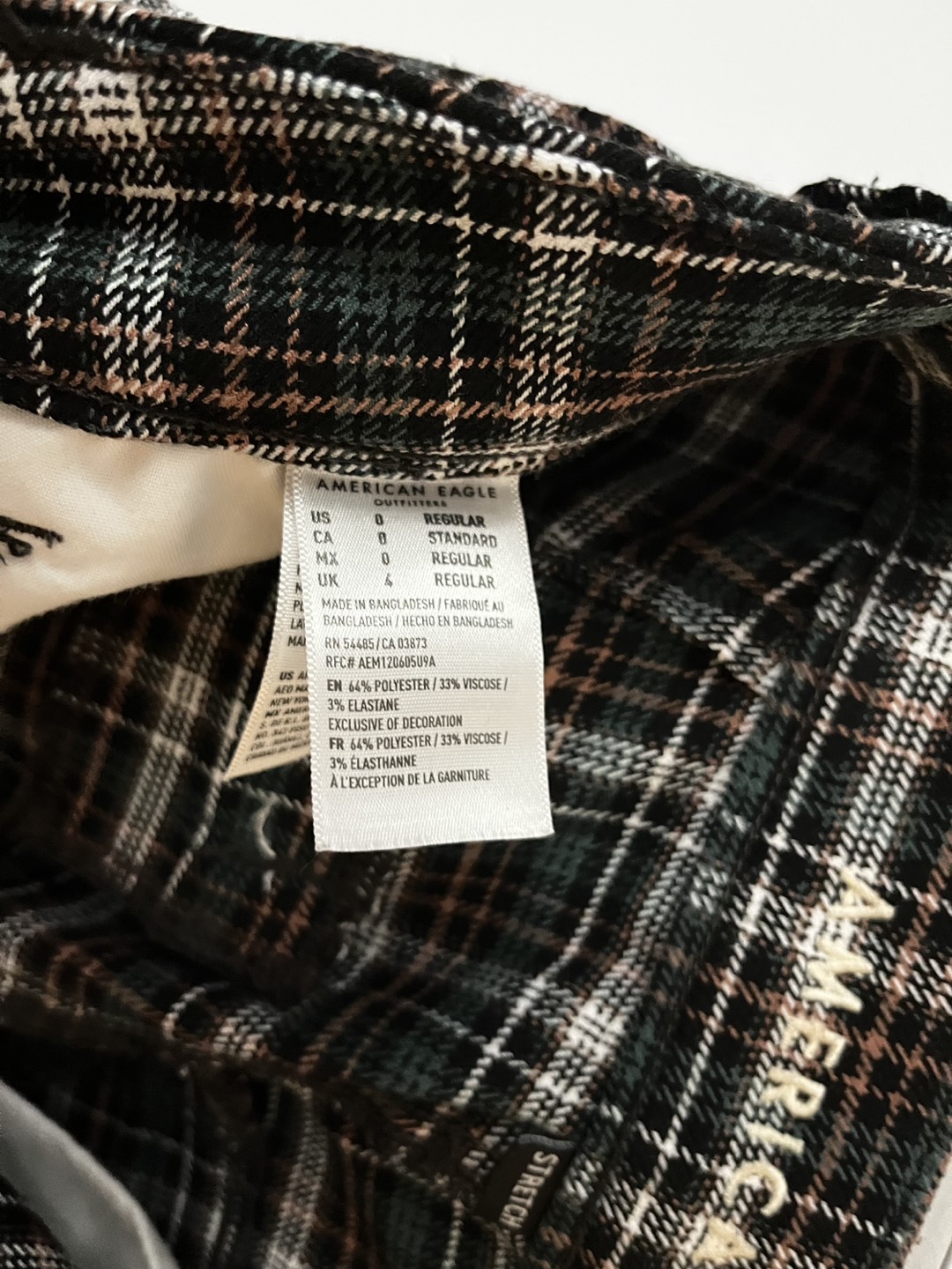 American Eagle Plaid Pants