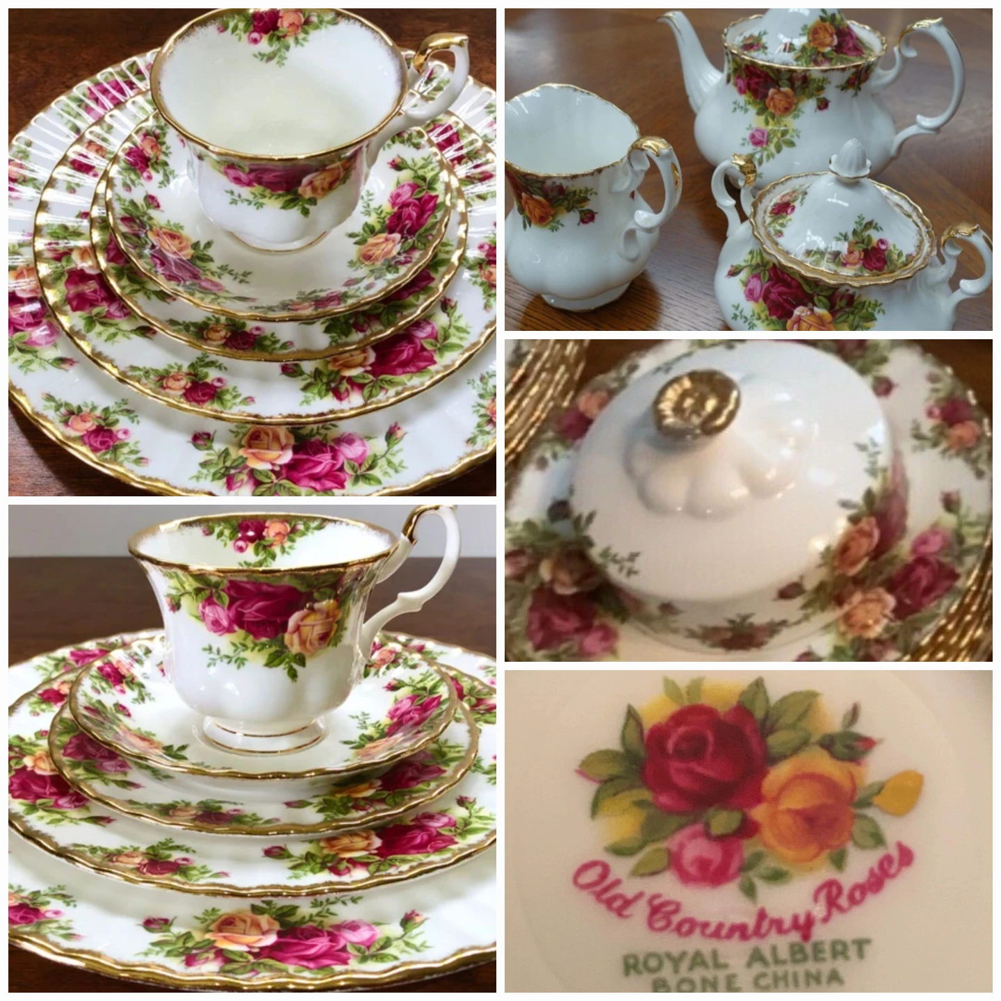 Royal Albert "Old Country Roses for 8 plus Tea Service Plus thumbnail