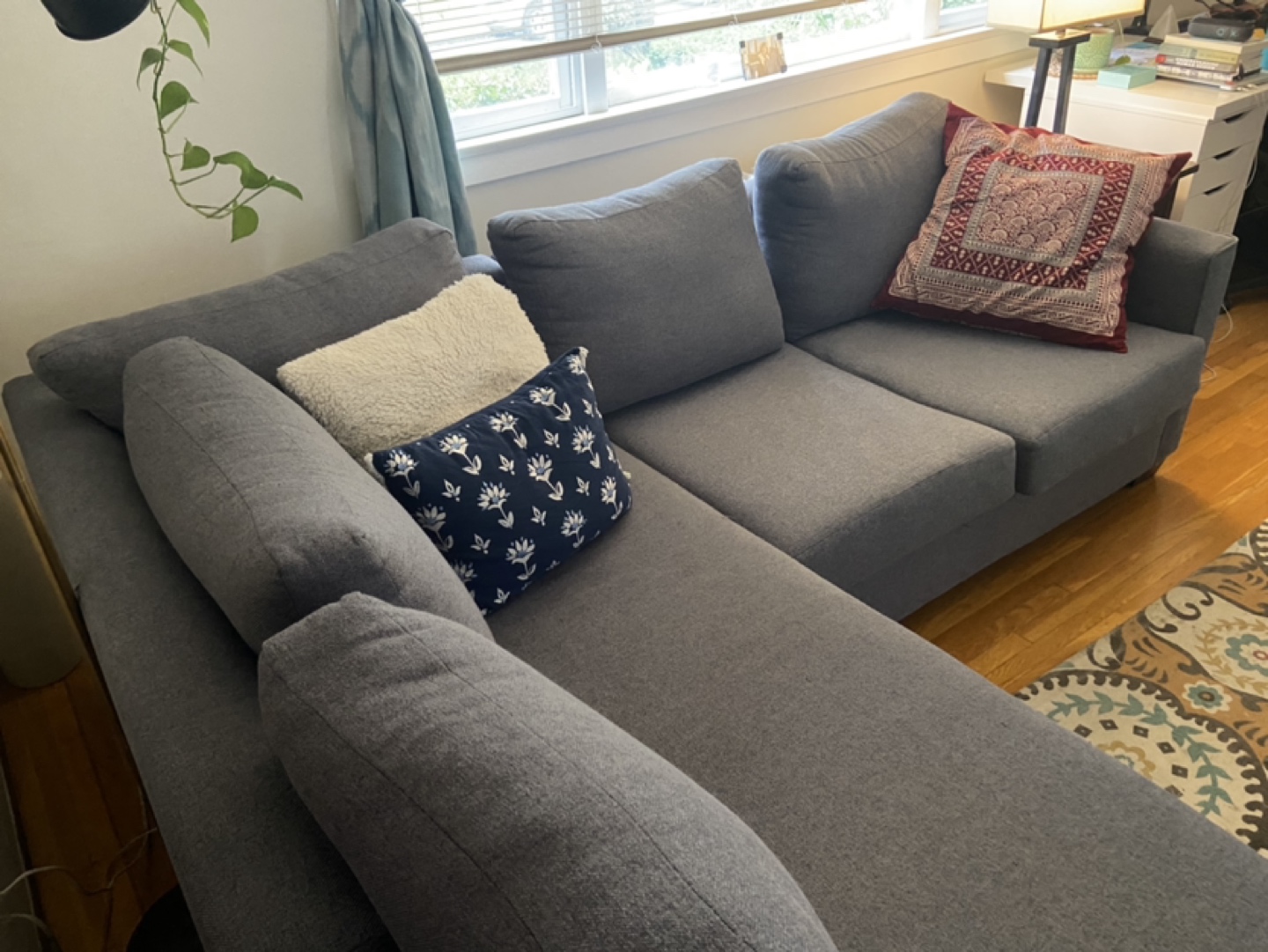 Blue Sectional Couch *available Apr 26, 27th or 28th**