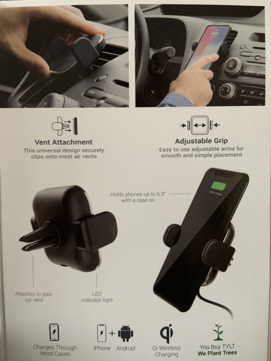 Car Vent Mount Wireless Charger thumbnail