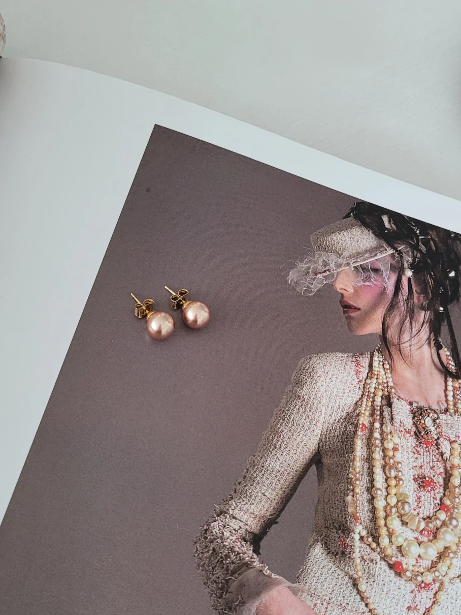 Elegant pearl earings image indicator(3)