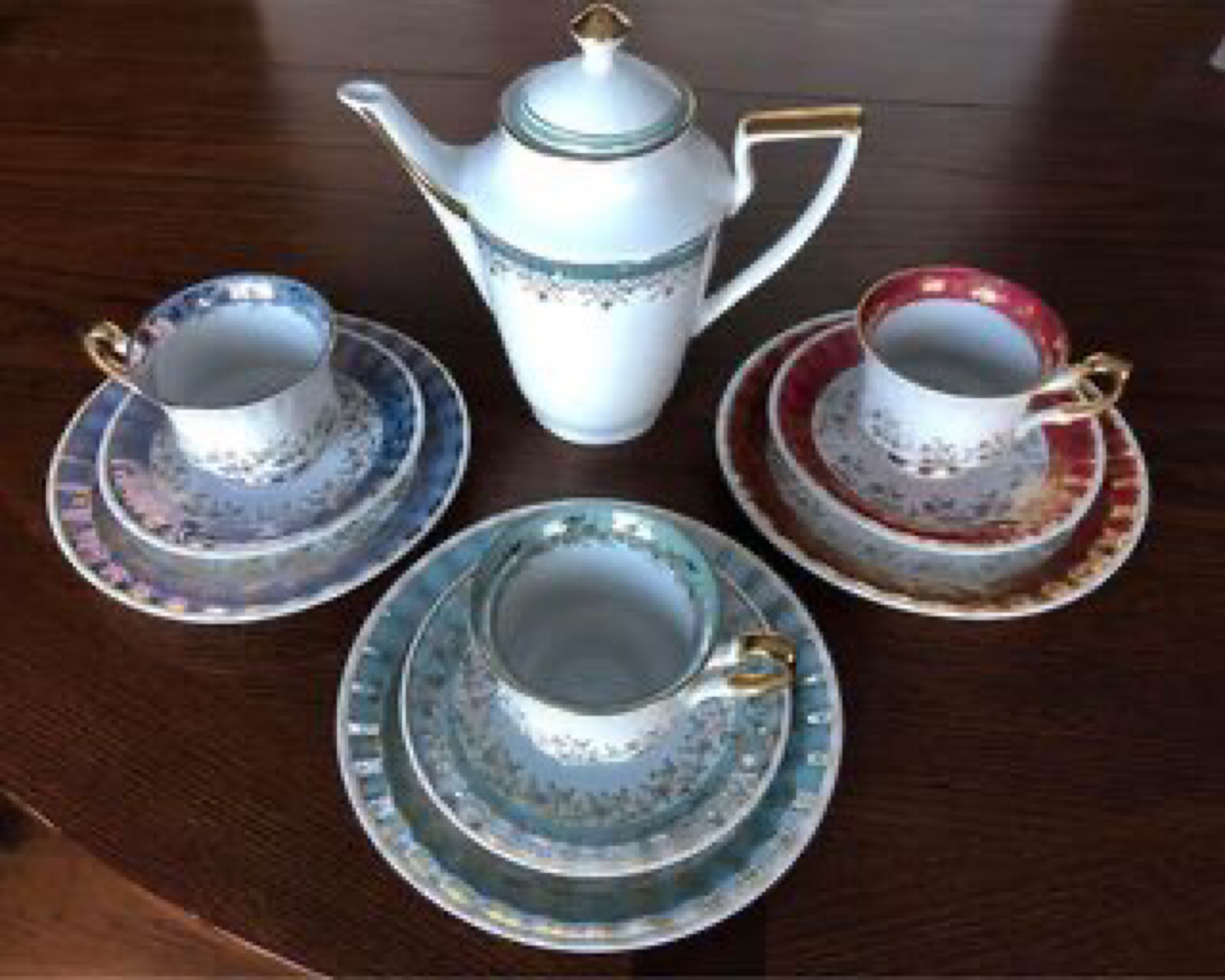 Beautiful vintage German tea set thumbnail