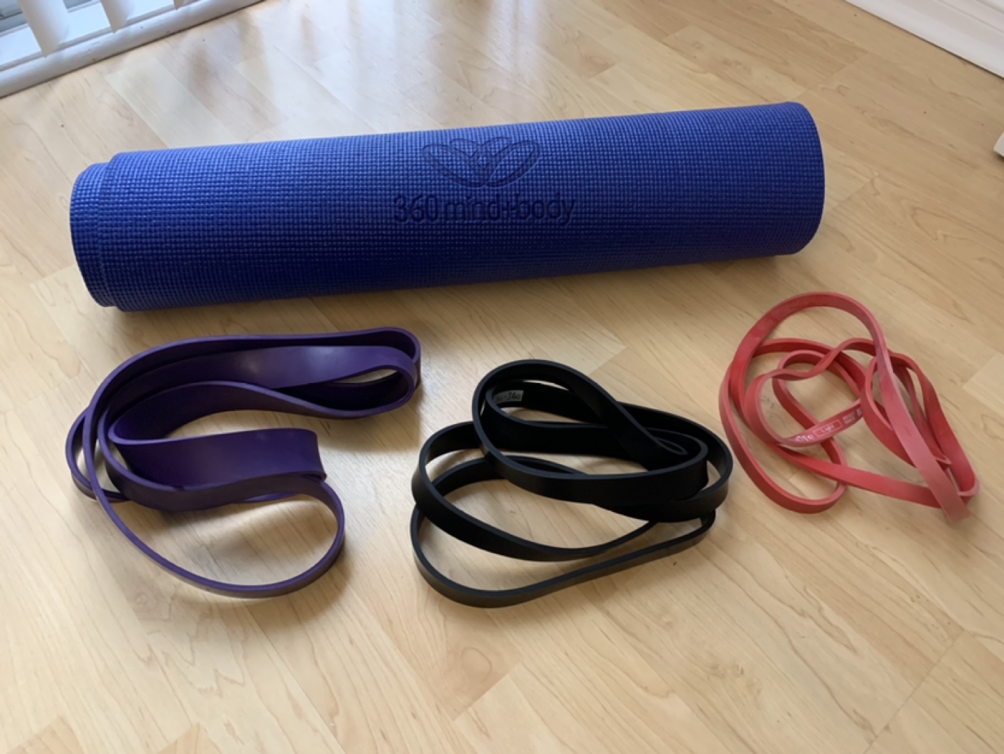 Yoga Mat and Resistance Bands