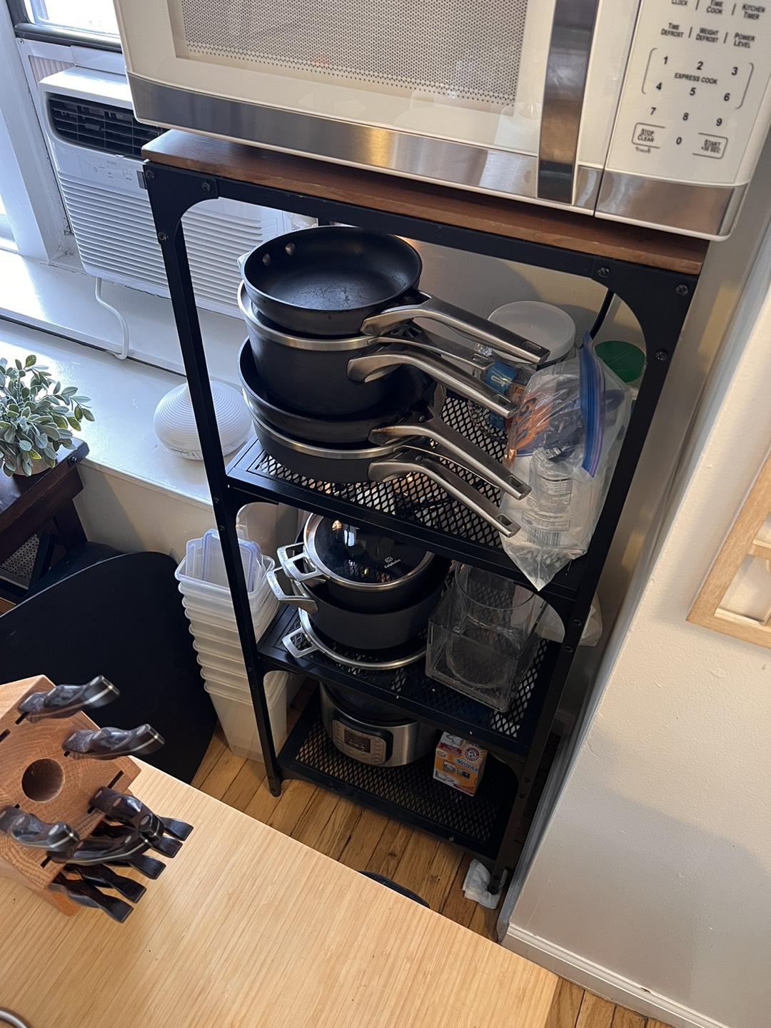 Clean and simple shelf organizer made out of wood and metal! - photo 2