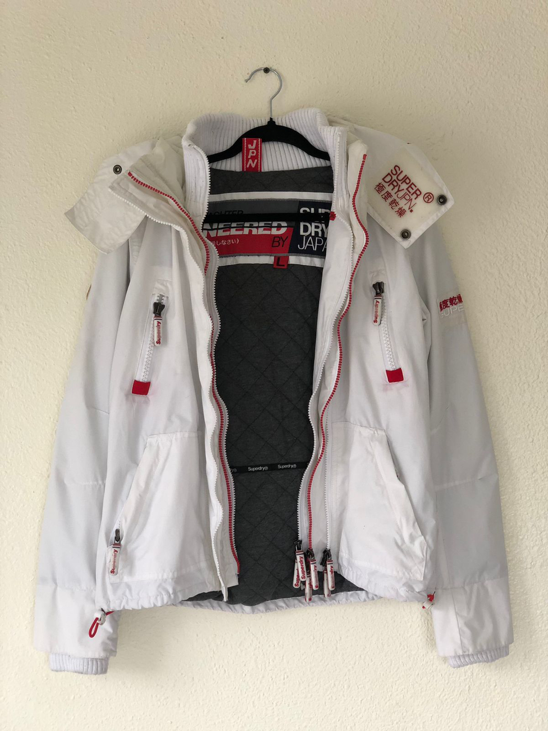 Superdry, Wind Yatcher jacket, size Large, multiple zipper. thumbnail