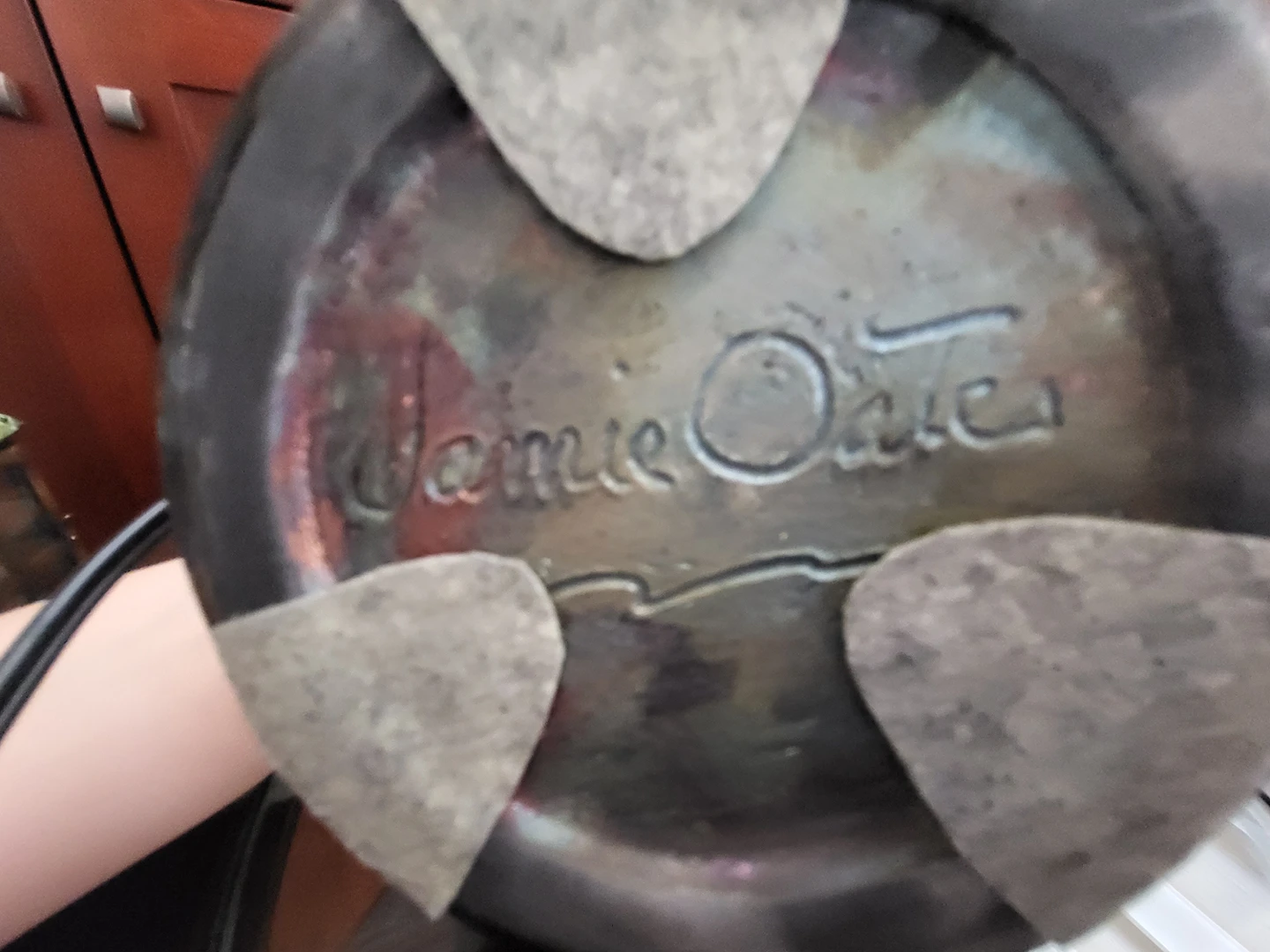 9" Pottery night light from Maine. OBO image indicator(3)