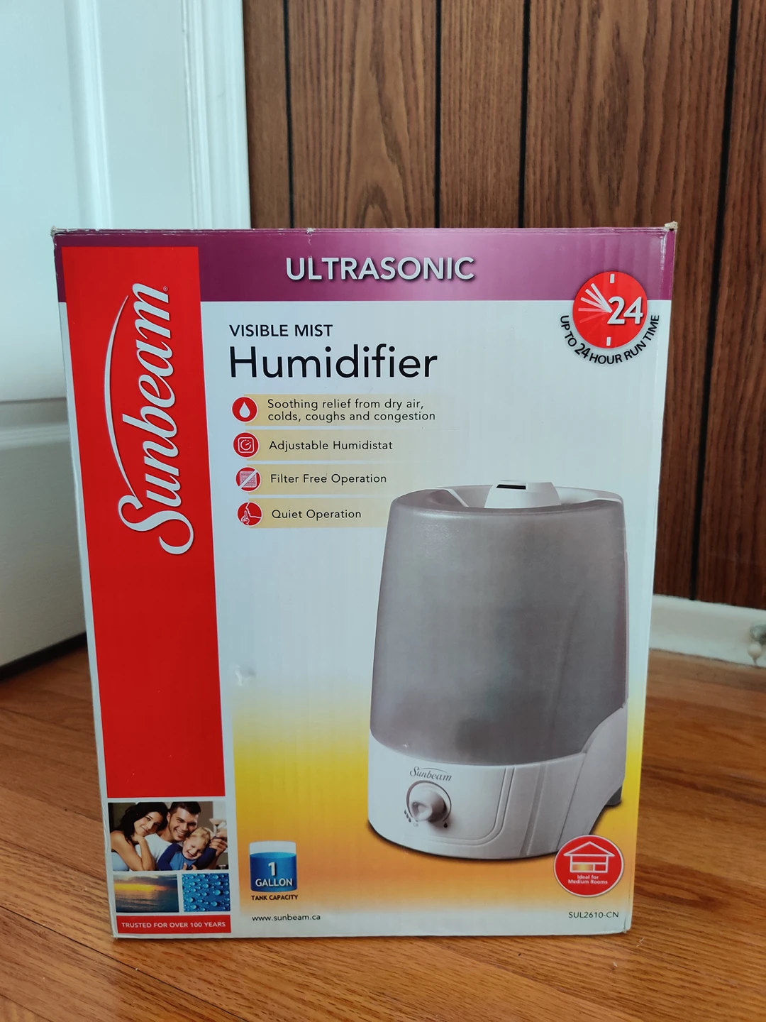 Sunbeam SUL2610-CN Sunbeam Ultrasonic Cool Mist Humidifier thumbnail