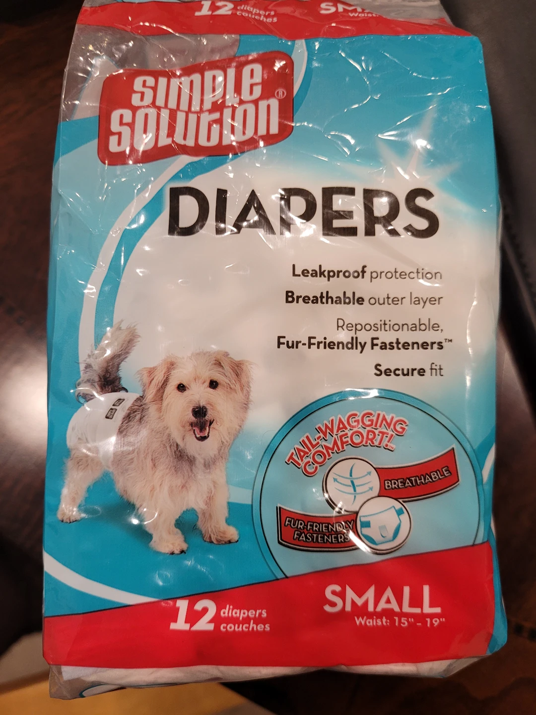 Dog Diapers size S, 6x Disposable, 1 Washable thumbnail