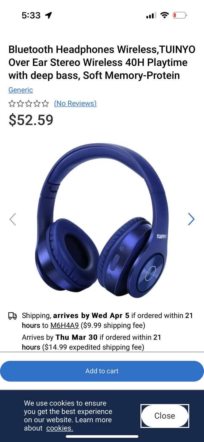 Tuinyo wireless headphones (blue) - photo 5