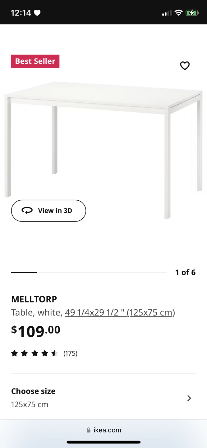 Ikea table and 4 chairs