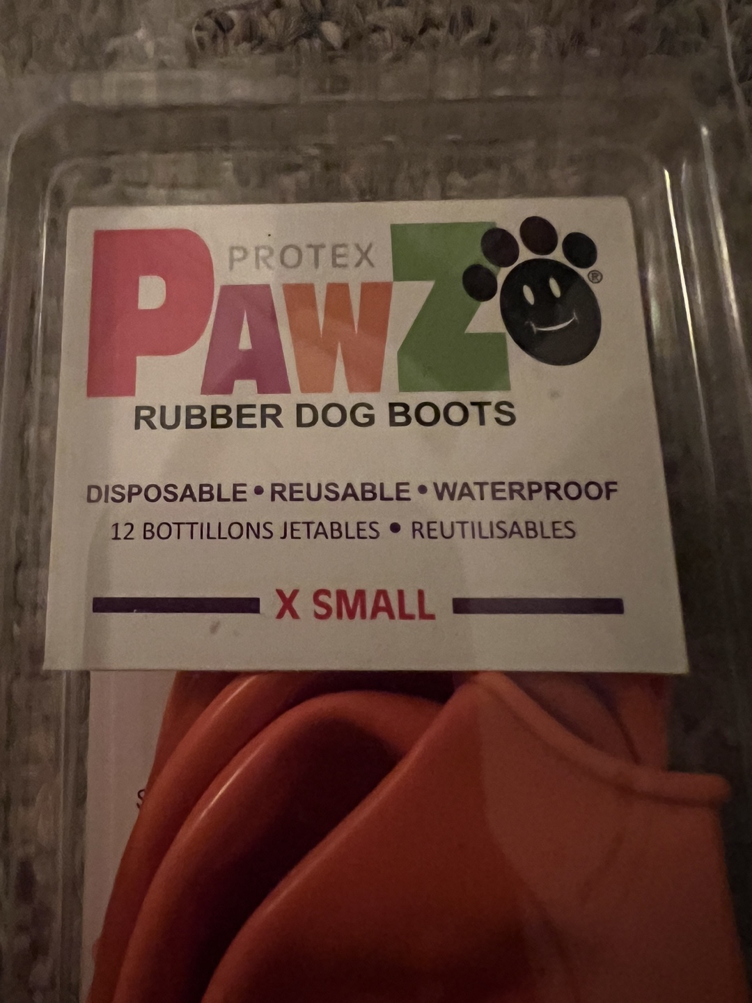 Dog Rubber Boots - XS Pawz thumbnail