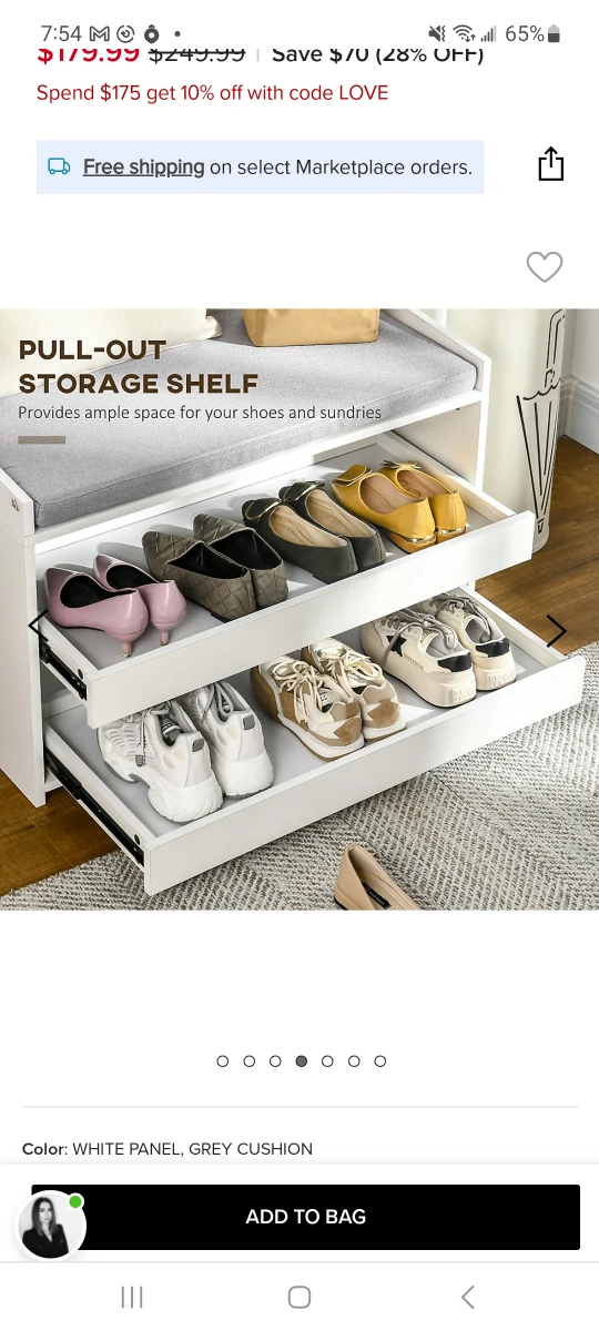 Shoe bench