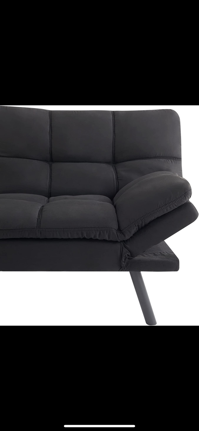Memory Foam Futon Sofa Bed Couch Sleeper Convertible Foldable - photo 3