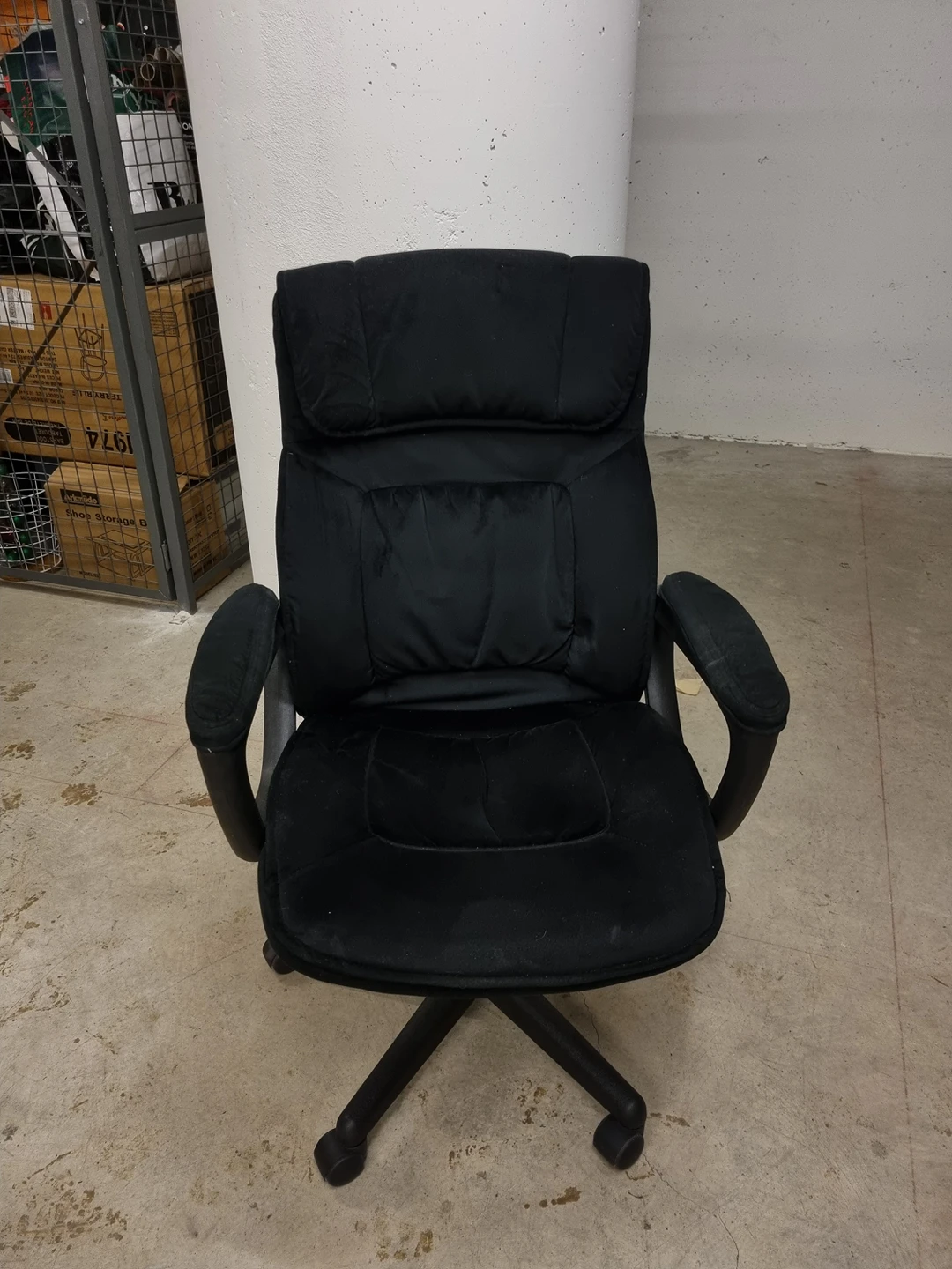 Black Velvet Ergonomic Work Chair
