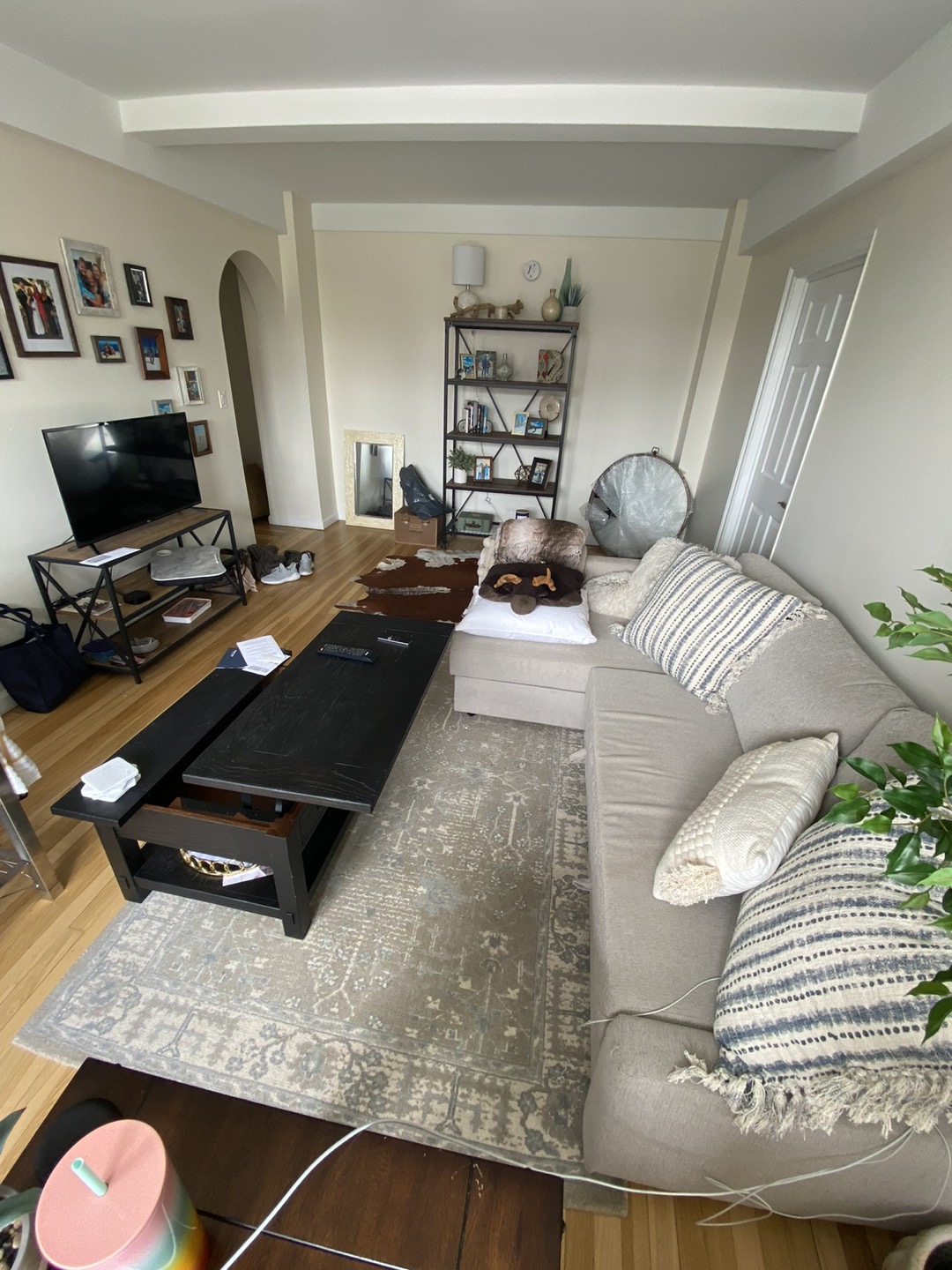 TV Stand Wood and Medal - photo 2
