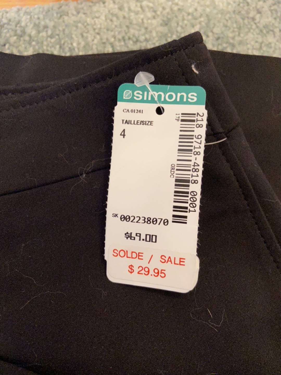 BNWT Contemporaine Black Skirt with Pockets image indicator(4)