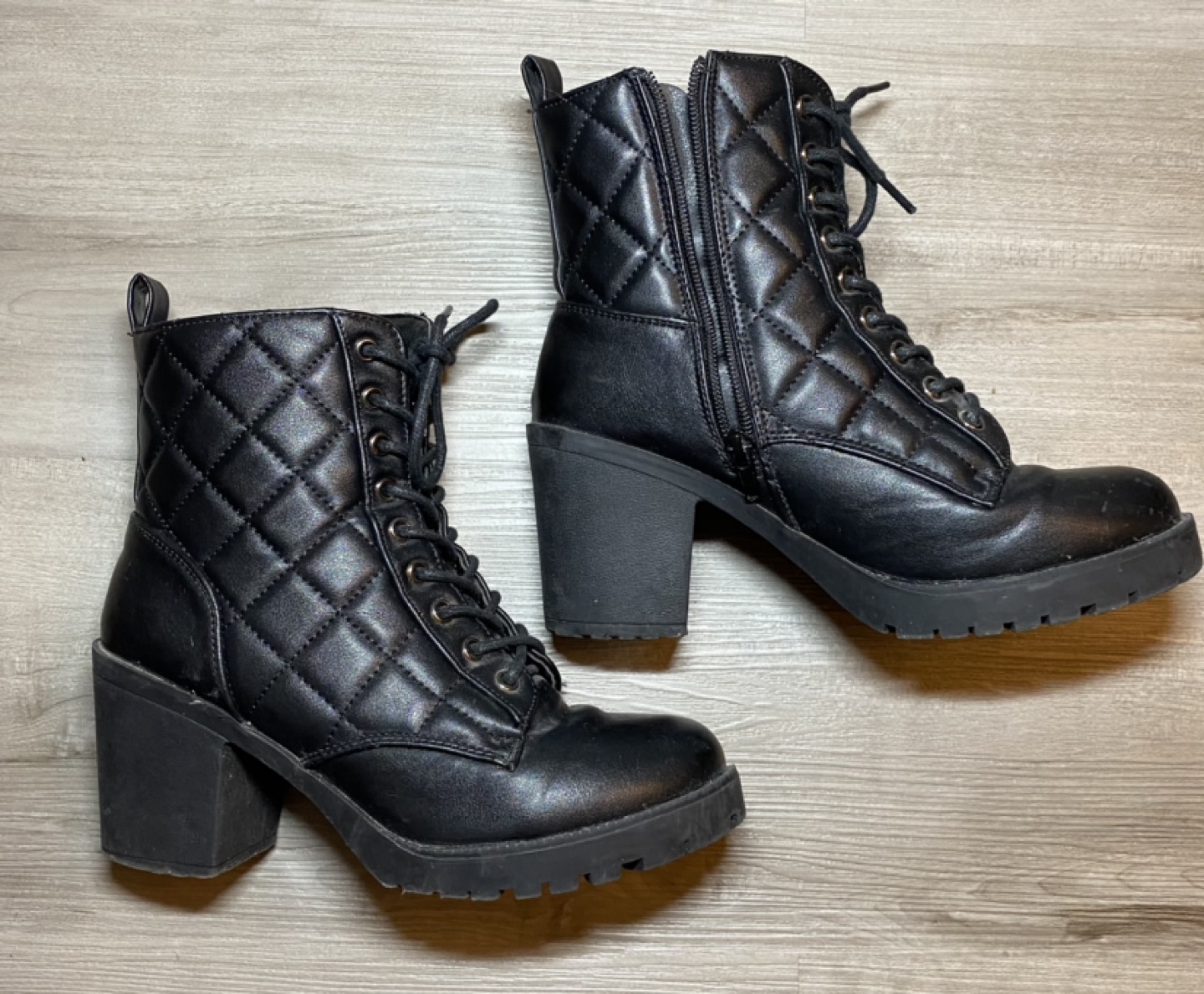 Black short boots