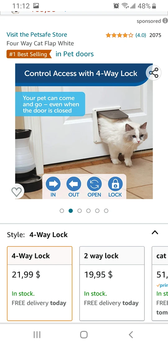 Petsafe Cat access door flap image indicator(2)