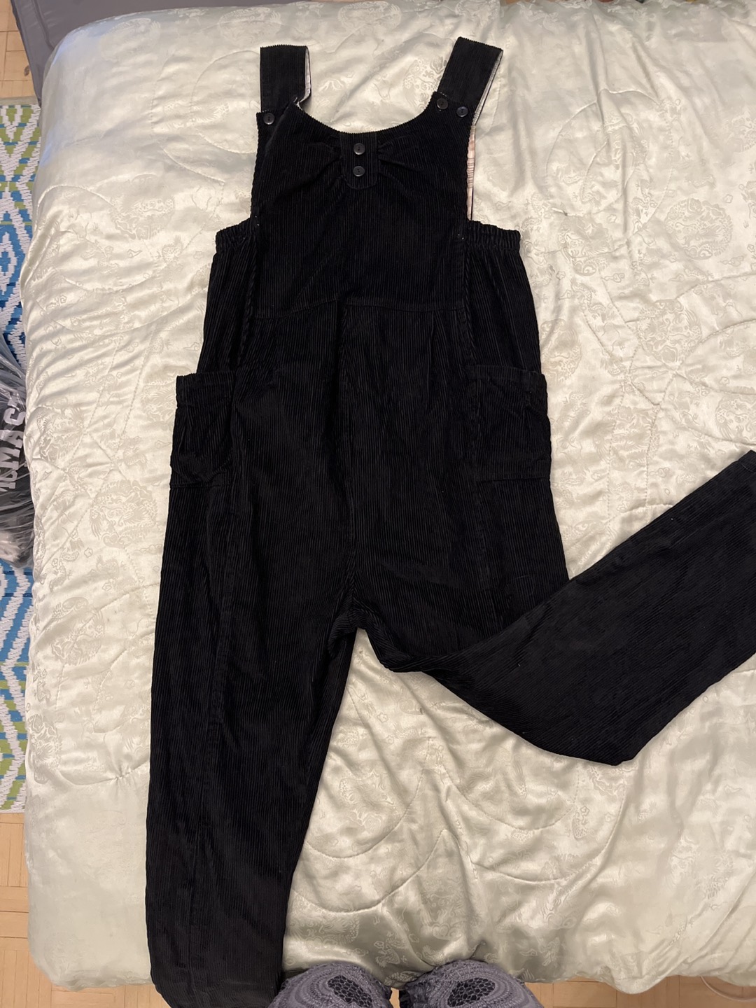 Moving sale: corduroy overalls