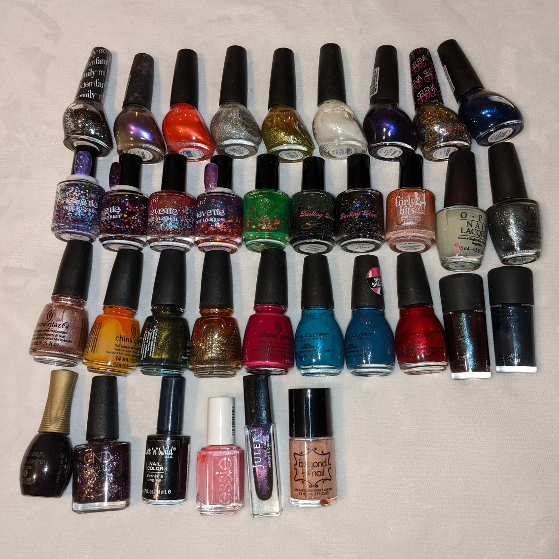NAIL POLISH LOT - mixed brands, some mainstream some indie thumbnail