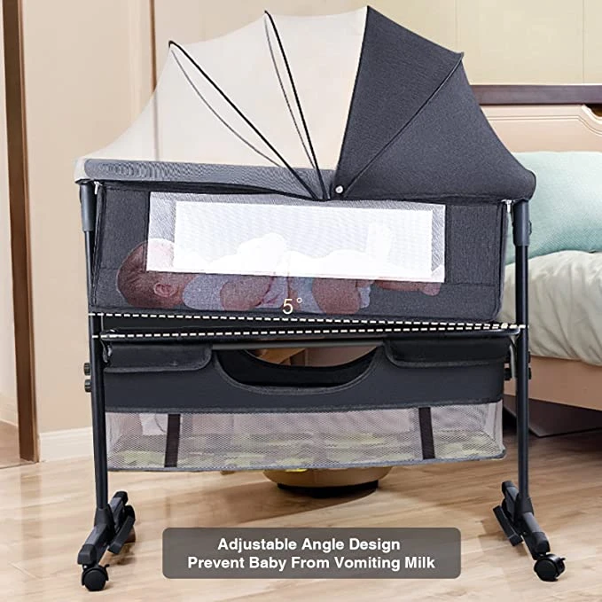 Baby Bassinet Bedside Sleeper Baby Crib - photo 5