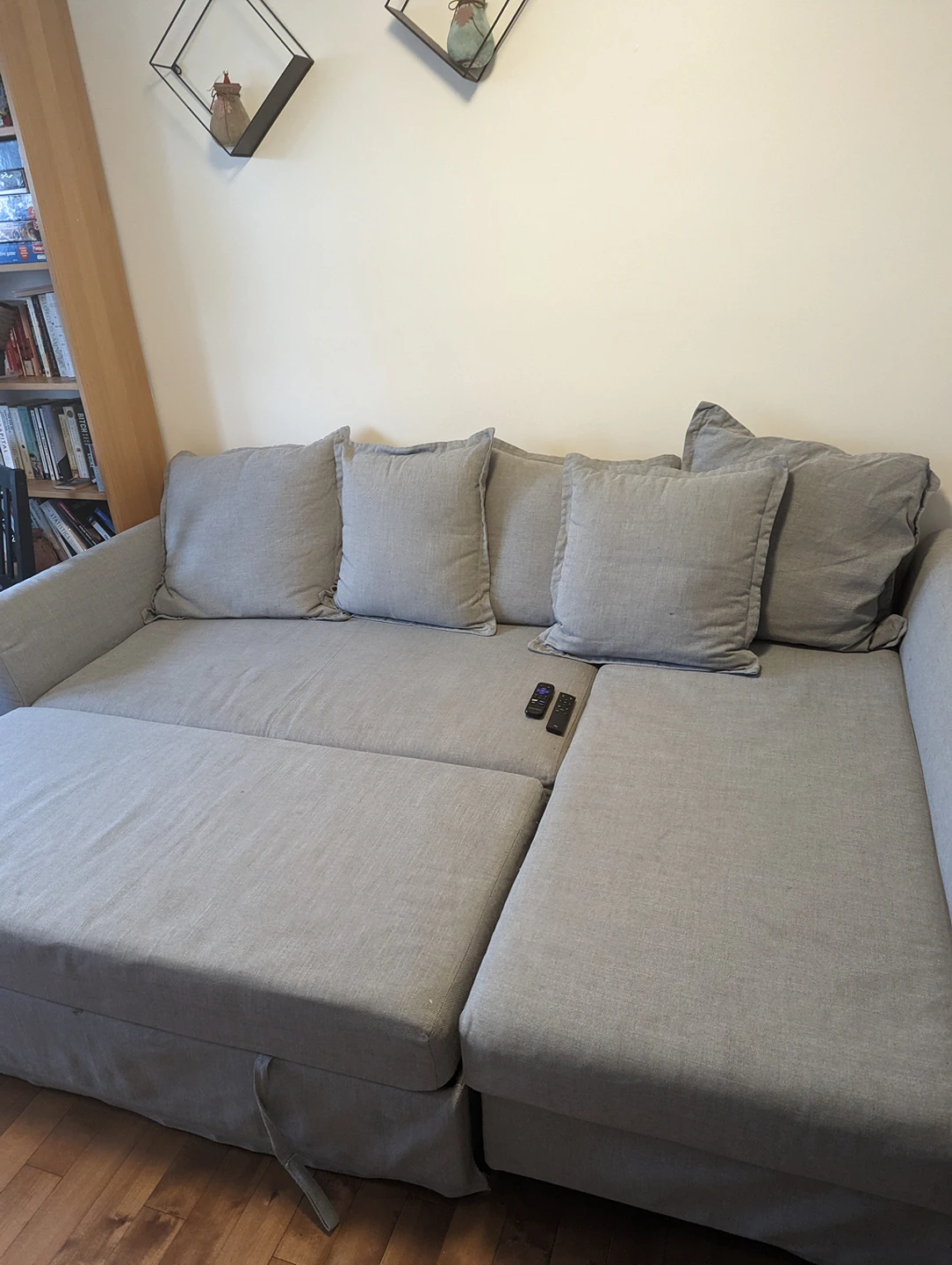 IKEA sofa bed with storage (Holsmund Sofabed) - photo 3