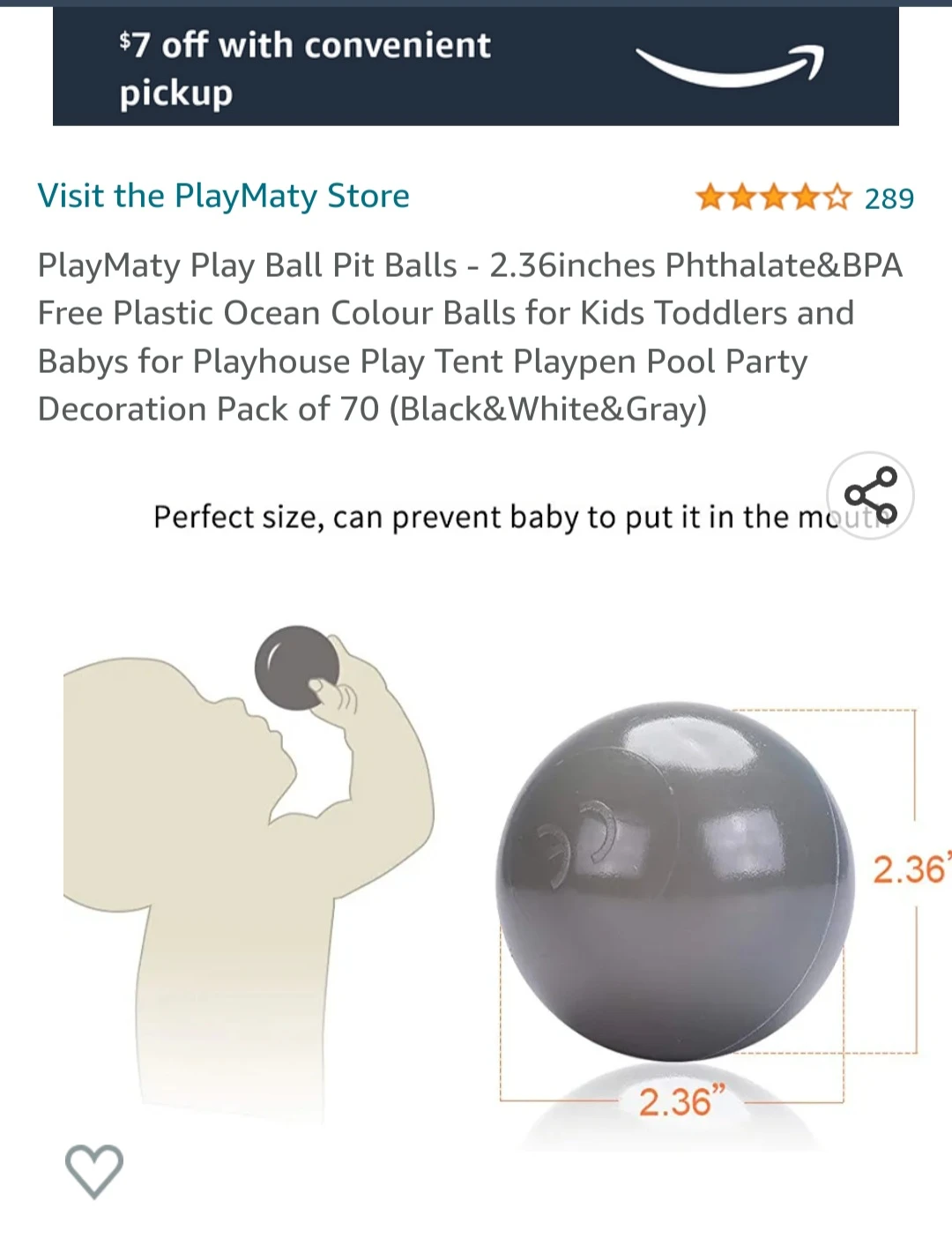 Pit balls play balls for babies, toddlers and kids (70 balls) - photo 4