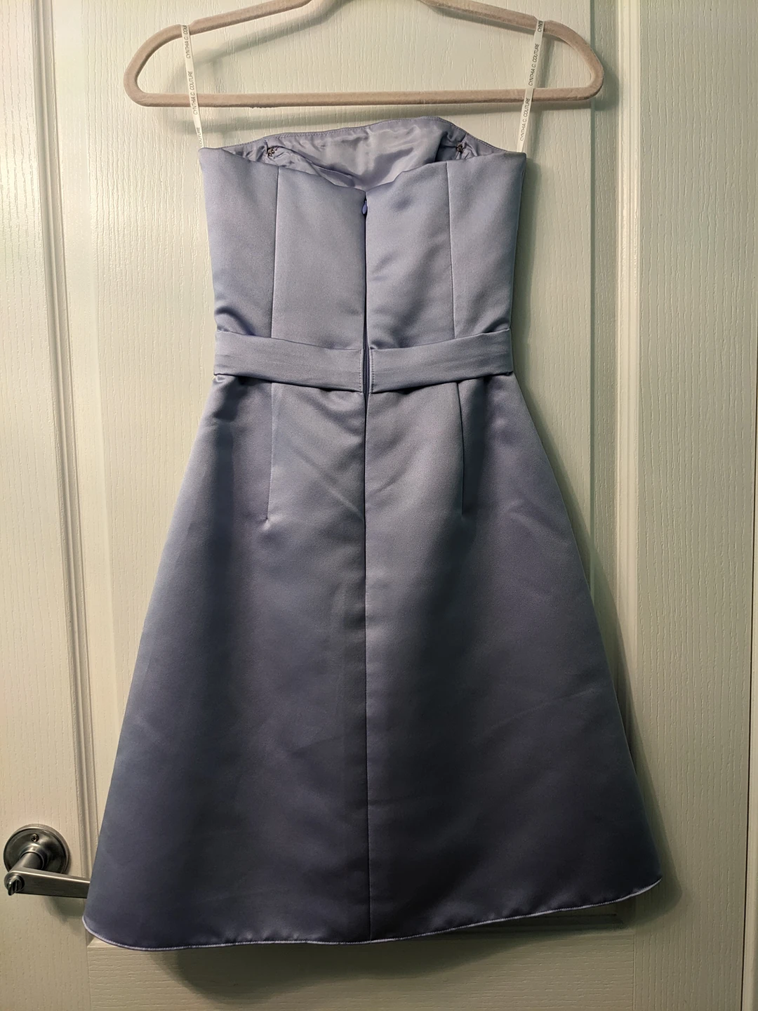 Lavender Satin Strapless Bridesmaid / Prom / Party Dress - photo 2